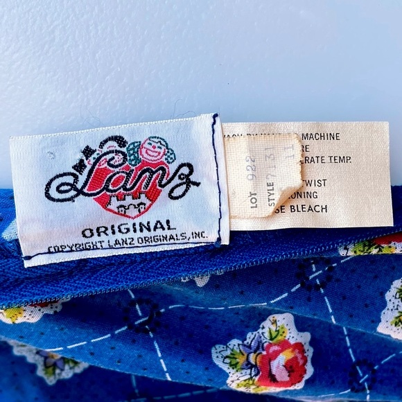 1970's Lanz Originals Handkerchief Maxi Dress - Picture 7 of 8